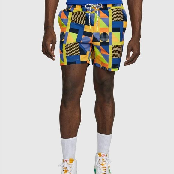 NWT Psycho Bunny Henry Deco Men's Swim Trunks Sz medium